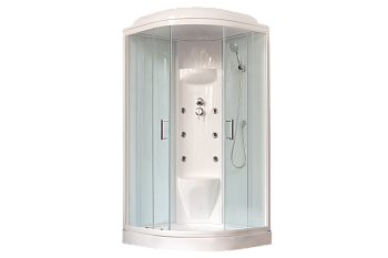 Душевая кабина Royal Bath НК RB100HK7-WT 100х100 четверть круга с крышей ориентация универсальная Душевая кабина Royal Bath НК RB100HK7-WT 100х100 четверть круга с крышей ориентация универсальная