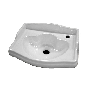 Раковина из сантехнического фарфора Kerasan Retro 103301*1 dx 41х32 подвесная цвет белый 1 отверстие под смеситель