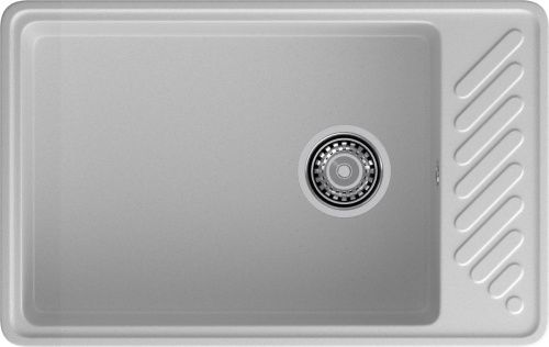 Кухонная мойка Granfest Quarz 51 серый 75х48 цвет серый поверхность матовая