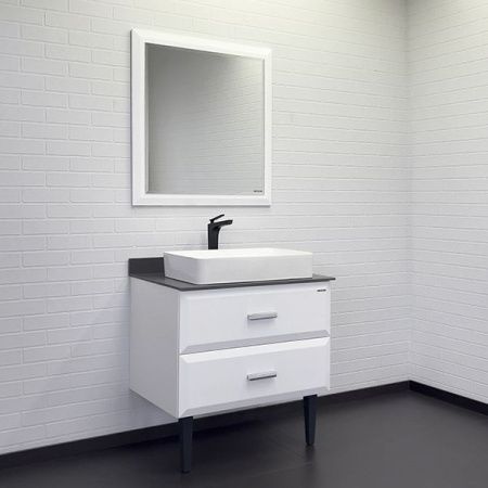 Тумба с раковиной Comforty Империя 00-00014817CF 80х50 напольная цвет белый