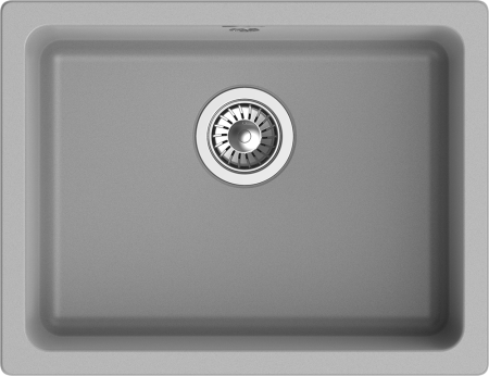 Кухонная мойка Rivelato BERKANA BK-50 grigio metallizzato 55х45 цвет серый