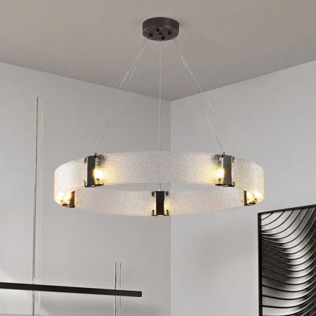 Светильник подвесной Delight Collection Parallel Ring (Параллел Ринг) D8028P/R/D800 black/white