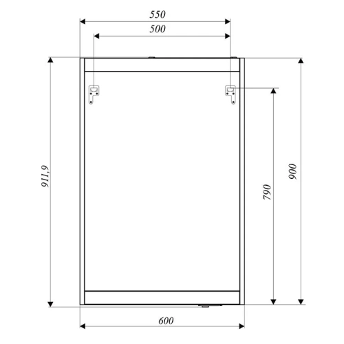 Зеркало в ванную 1MarKa Aris У83226 60х90 цвет белый глянцевый - фото 2