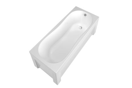 Ванна акриловая гидромассажная Timo INKA INKA1570-KT15-SPV1505-T-CM 150х70 пристенная прямоугольная с каркасом