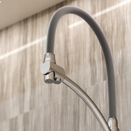 Смеситель для кухни Sancos Eri SC4001BN на мойку никель