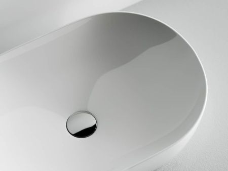 Раковина из сантехнического фарфора Ceramica Nova ELEMENT CN5009 60х40 накладная цвет белый без отверстий под смеситель