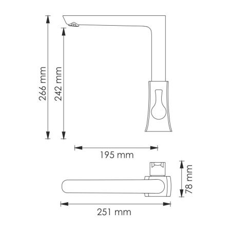 Смеситель для кухни Wasserkraft Berkel 4800 4807 на мойку хром