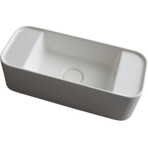 Раковина White Ceramic Geo Mini 51 см W710705 накладная цвет черный матовый