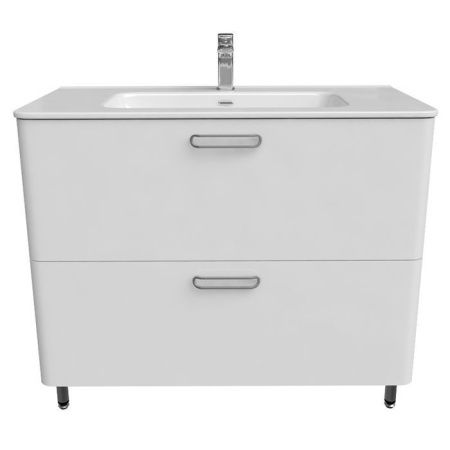 Тумба с раковиной Iddis Brick BRI10WFi95K 100х50 напольная цвет белый