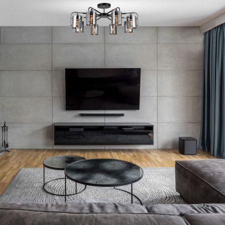 Люстра на штанге Escada Elegant (Елегант) 671/8P Chrome
