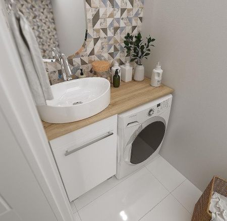 Столешница 1MarKa Wash Ц0000004099 110х50 накладная цвет коричневый