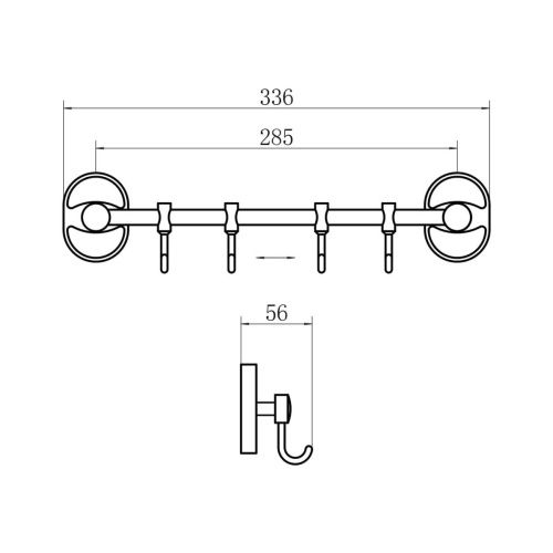 Крючок Fashun A1915-4 - фото 3