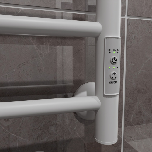 Полотенцесушитель Маргроид Вид 10 10-6040-1049-9016R 43х61 электрический белый матовый - фото 4