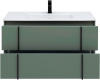 Тумба под раковину Allen Brau Reality 1.32007.CGM 100х46х50 подвесная цвет зеленый/серый