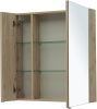 Зеркало-шкаф Aquanet Алвита New 00277537 80х90 подвесной цвет коричневый