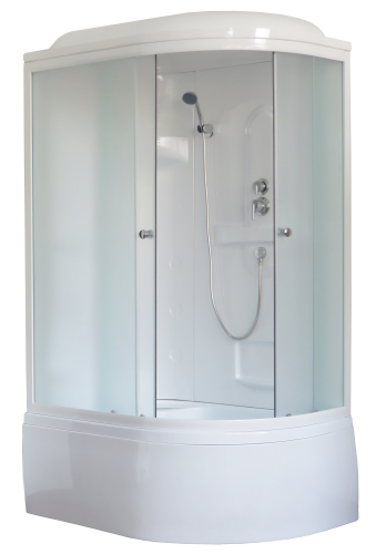Душевая кабина Royal Bath BK RB8120BK1-M-L 120х80 асимметричная с крышей
