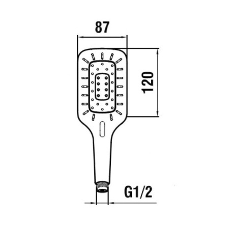 Душевая лейка Laufen MyCity 3.6198.3.084.371.1