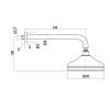 Верхний душ Gattoni Programma doccia SFPCL20C0cr 20х35 хром