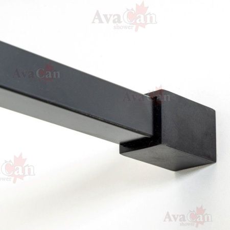 Душевая перегородка AvaCan LB120MT 120х200 стекло с рисунком профиль черный