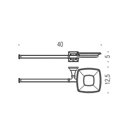 Мыльница Colombo Portofino B3274D.CR-VAN