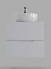 Тумба с раковиной Orange Line Li-60TuwMDF+B07-420W 60х50 подвесная цвет белый
