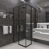 Душевой уголок Veconi Rovigo RV47B-90-01-C4 90х90 стекло прозрачное профиль черный без поддона