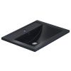 Раковина из искусственного камня Uperwood Foster Quartz 291030054 60х40 полувстраиваемая цвет черный