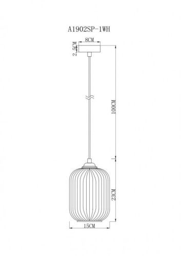 Светильник подвесной Arte Lamp ARWEN (АРВЕН) A1902SP-1WH - фото 5