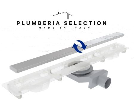 Душевой лоток Plumberia Selection PSM MODULAR PSM90MT 90х5 нержавеющая сталь