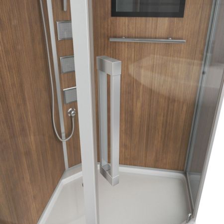 Душевая кабина Niagara Luxe 7717WD 100х100 пятиугольная с крышей ориентация универсальная