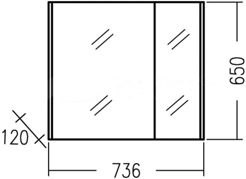 Зеркало-шкаф СаНта Сатурн 700380 28х60 - фото 4