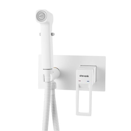 Гигиенический душ со смесителем Shevanik S6805C белый - фото 2