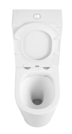 Унитаз-компакт напольный с бачком Iberica Blanca Burgos alto IB.BRA.121.1B1 белый с сиденьем микролифт безободковый каскадный смыв