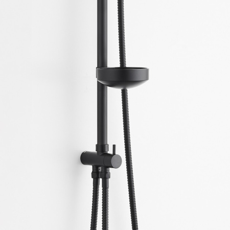 Душевая стойка Bond Cube B03-9588 настенная цвет черный матовый