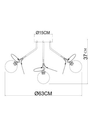 Люстра потолочная Arte Lamp Peacock (Пеацоцк) A1369PL-7MD
