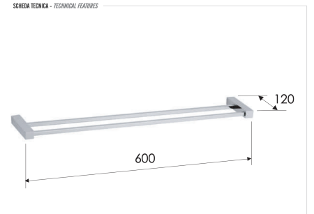 Полотенцедержатель Remer SQ SQ33CR