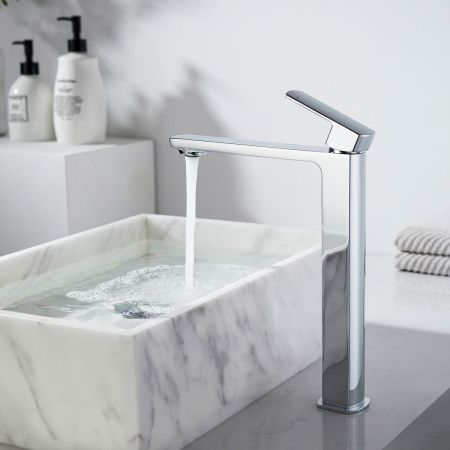 Смеситель для раковины Vincea Next VBF-1N2CH на столешницу хром