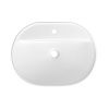 Раковина из сантехнического фарфора Wellsee Câlin 150201000 60х50 накладная цвет белый 1 отверстие под смеситель