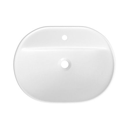 Раковина из сантехнического фарфора Wellsee Câlin 150201000 60х50 накладная цвет белый 1 отверстие под смеситель