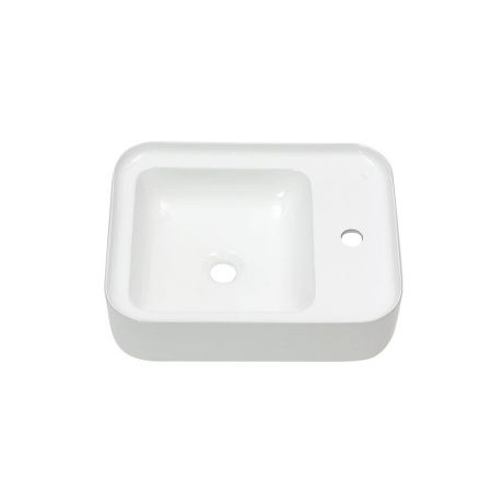 Раковина из сантехнического фарфора Melana 320309-805 50х40 накладная цвет белый 1 отверстие под смеситель