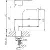 Смеситель Haiba HB802 HB10802 на раковину нержавеющая сталь