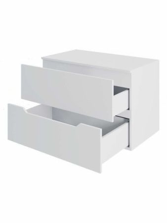 Тумба под раковину Orange Line Li-80TuwMDF 80х50 подвесная цвет белый