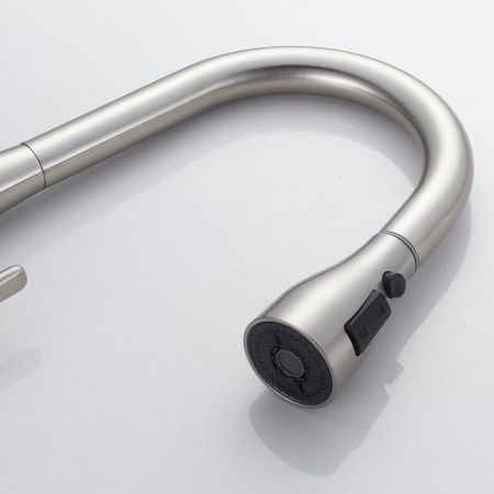 Смеситель для кухни Shevanik S363L на мойку сатин