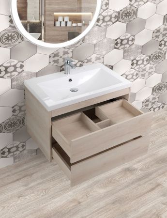 Тумба под раковину Art&Max FAMILY Family-580-2C-SO-PB 60х50 подвесная цвет бежевый