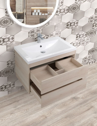 Тумба под раковину Art&Max FAMILY Family-580-2C-SO-PB 58х48х55 подвесная - фото 3