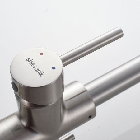 Смеситель для кухни Shevanik S228L на мойку сатин