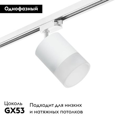 Трековый однофазный светильник Lightstar RULLO (РУЛЛО) R1T348681
