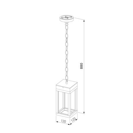 Уличный подвесной светильник Elektrostandard Frame (Фраме) 4690389219115