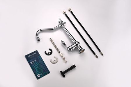 Смеситель для кухни Paulmark RETRO Re213226-CR на мойку хром