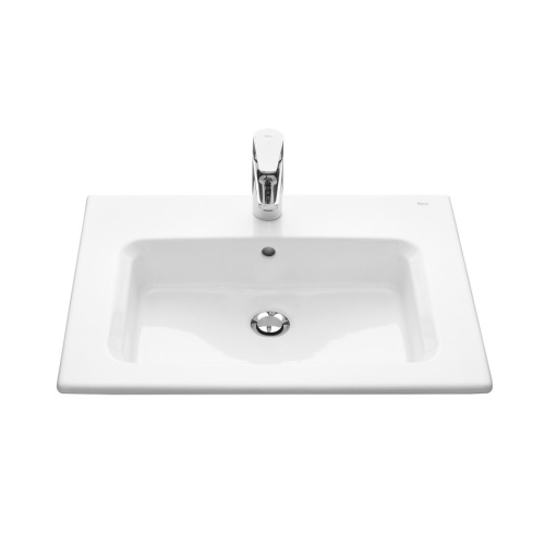 Раковина из сантехнического фарфора Roca The Gap 73279A8000 59х46 накладная цвет белый - фото 2